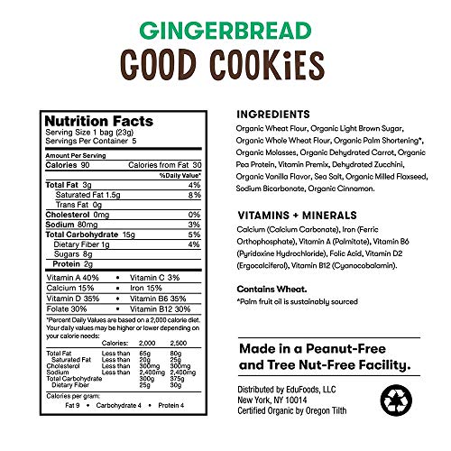Organic Gingerbread Cookies: Gingerbread, Zucchini, Carrot
