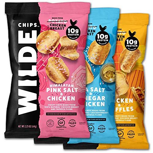 Chicken Chips Variety Pack: Himalayan Pink Salt, Sea Salt & Vinegar, Chicken & Waffles