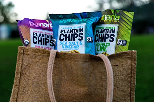 Organic Plantain Chips Variety Pack: Himalayan Sea Salt, Acapulco Lime, Sea Salt & Vinegar, Spicy Mango Salsa