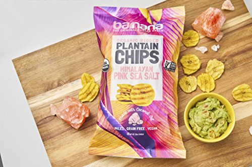 Organic Plantain Chips Variety Pack: Himalayan Sea Salt, Acapulco Lime, Sea Salt & Vinegar, Spicy Mango Salsa