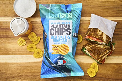 Organic Plantain Chips Variety Pack: Himalayan Sea Salt, Acapulco Lime, Sea Salt & Vinegar, Spicy Mango Salsa