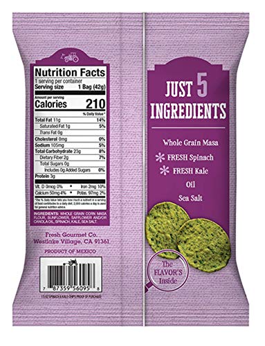 Whole Grain Chips: Spinach & Kale