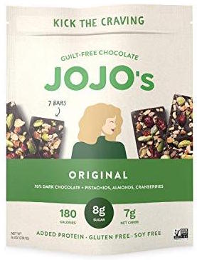 Guilt-Free Dark Chocolate Bar: Pistachios, Almonds, Cranberries, Plant Based Protein