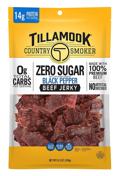 Zero Sugar Beef Jerky: Black Pepper