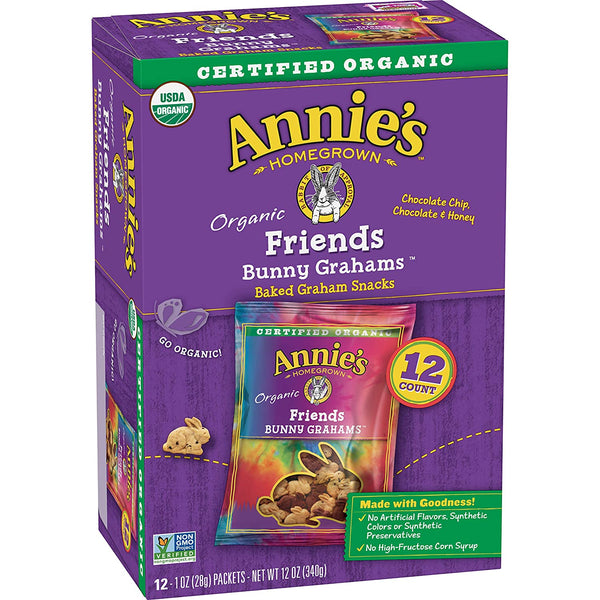 Organic Baked Bunny Graham Crackers: Honey, Chocolate & Chocolate Chip