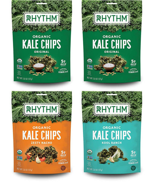 Organic Kale Chips Variety Pack: Original, Kool Ranch, Zesty Nacho