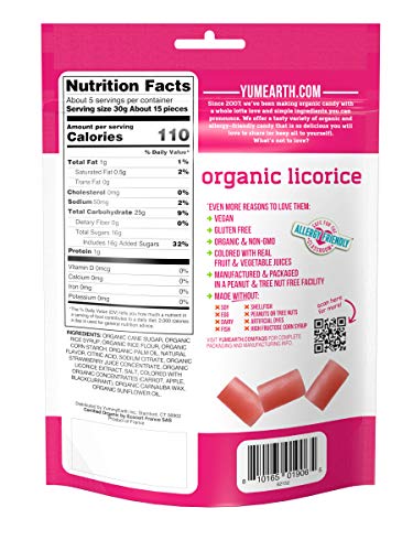 Organic Gluten Free Licorice: Strawberry