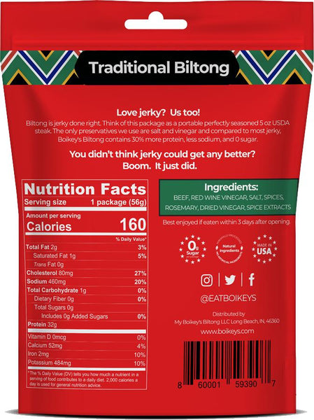 Zero Sugar Beef Jerky: Traditional Biltong