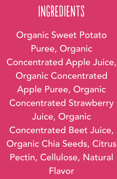 Organic Veggie Go's: Strawberry, Chia Seeds & Beets